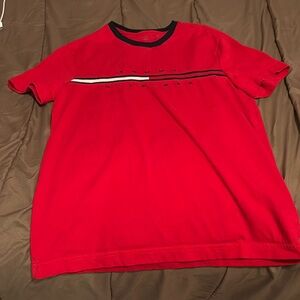 tommy hilfiger shirt, red size small in men